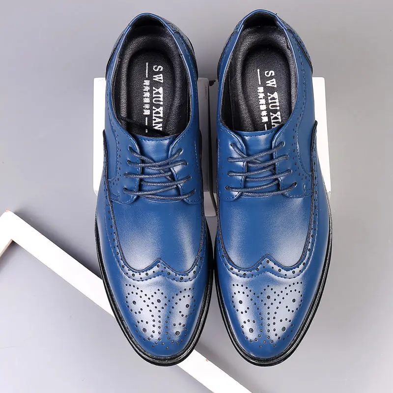 Men Shoes Official - 남성용 통기성 소셜 슈즈, 포인티드 토,