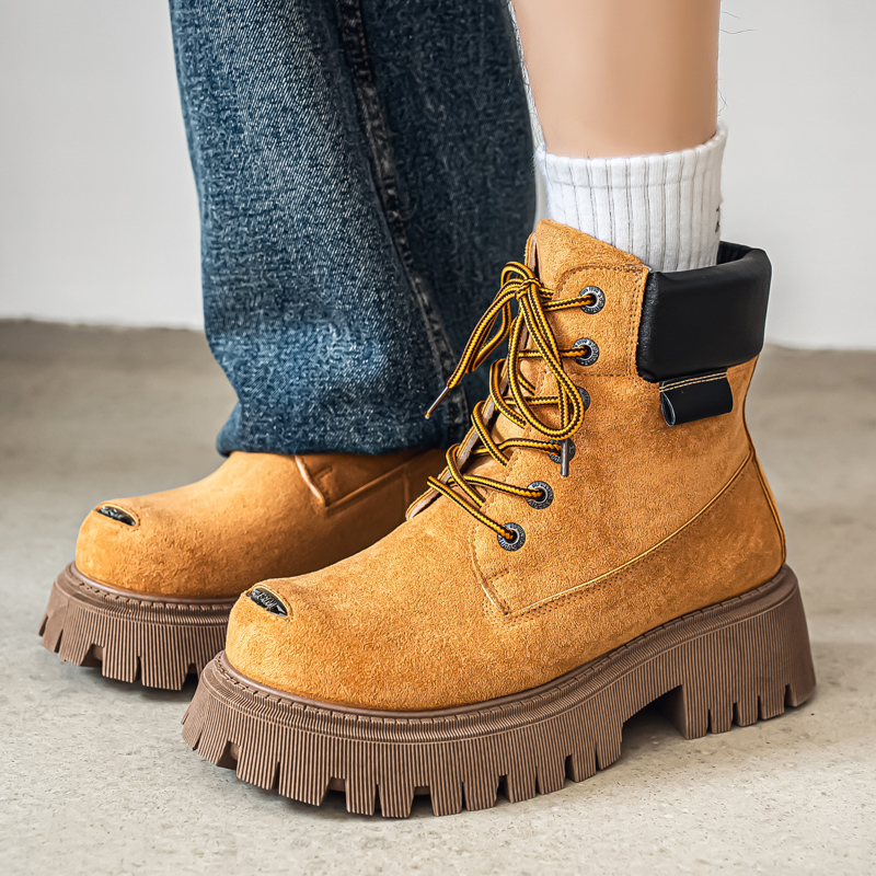 Men'S Shoes Dq - 클래식 하이탑 부츠 아웃도어 가죽 남성