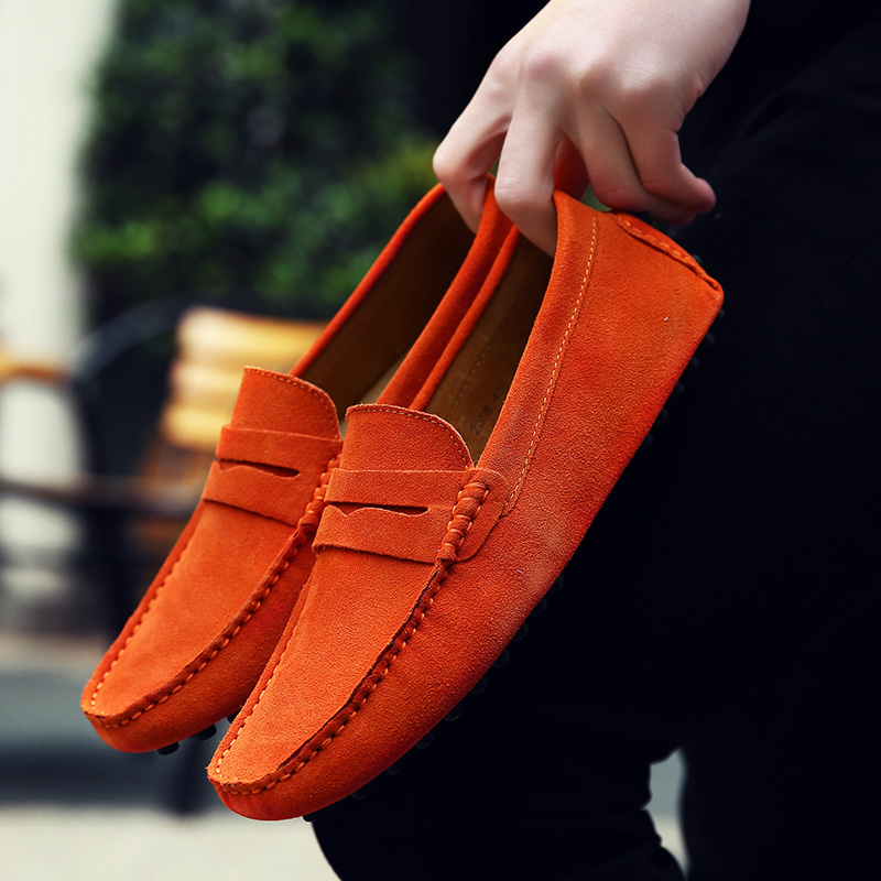 Men'S Shoes Drivers - 남성용 봄 가을 콩신발, 무광 심플하고