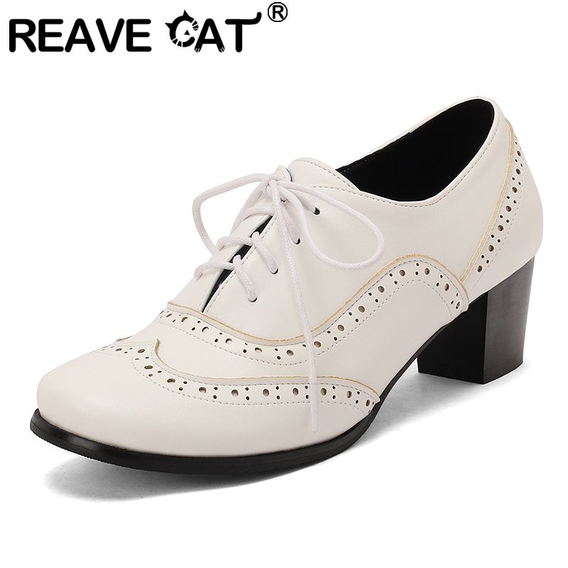 Men'S Shoes Size 43 In Us - 리브 캣 브라운 여성 펌프스 라운드