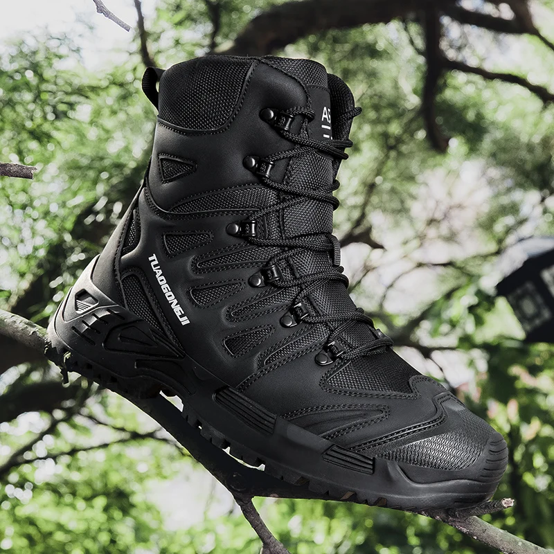 Men'S Shoes Dq - 남성용 야외 하이킹 전술 부츠 발목