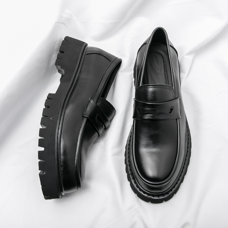 Men Shoes Prada - 새로운 플랫폼 신발 로퍼 신발 남성