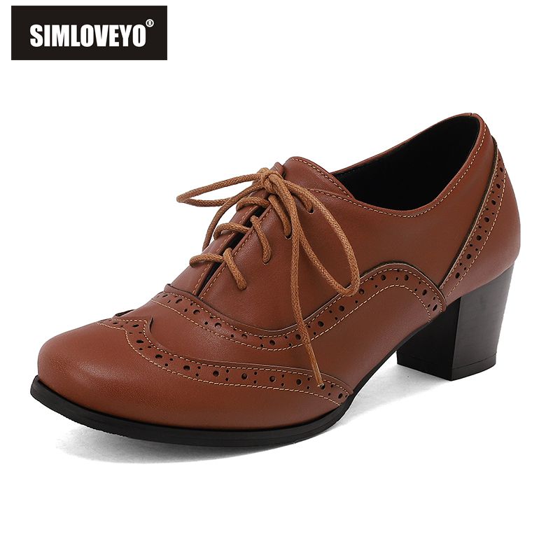 Men'S Shoes Size 43 In Us - 심러브요 새 브라운 여성 펌프스 라운드