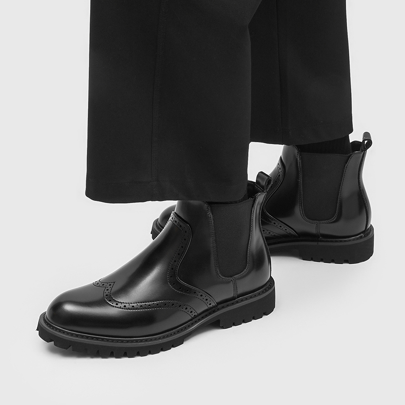 Men'S Shoes Brogues - 남성 패션 웨딩 파티 첼시 부츠