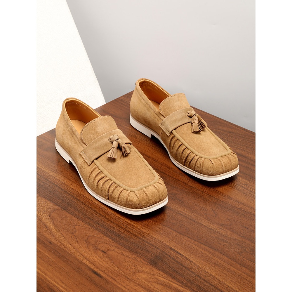 Men'S Shoes Drivers - 남성용 천연 가죽 태슬 스웨이드 스퀘어