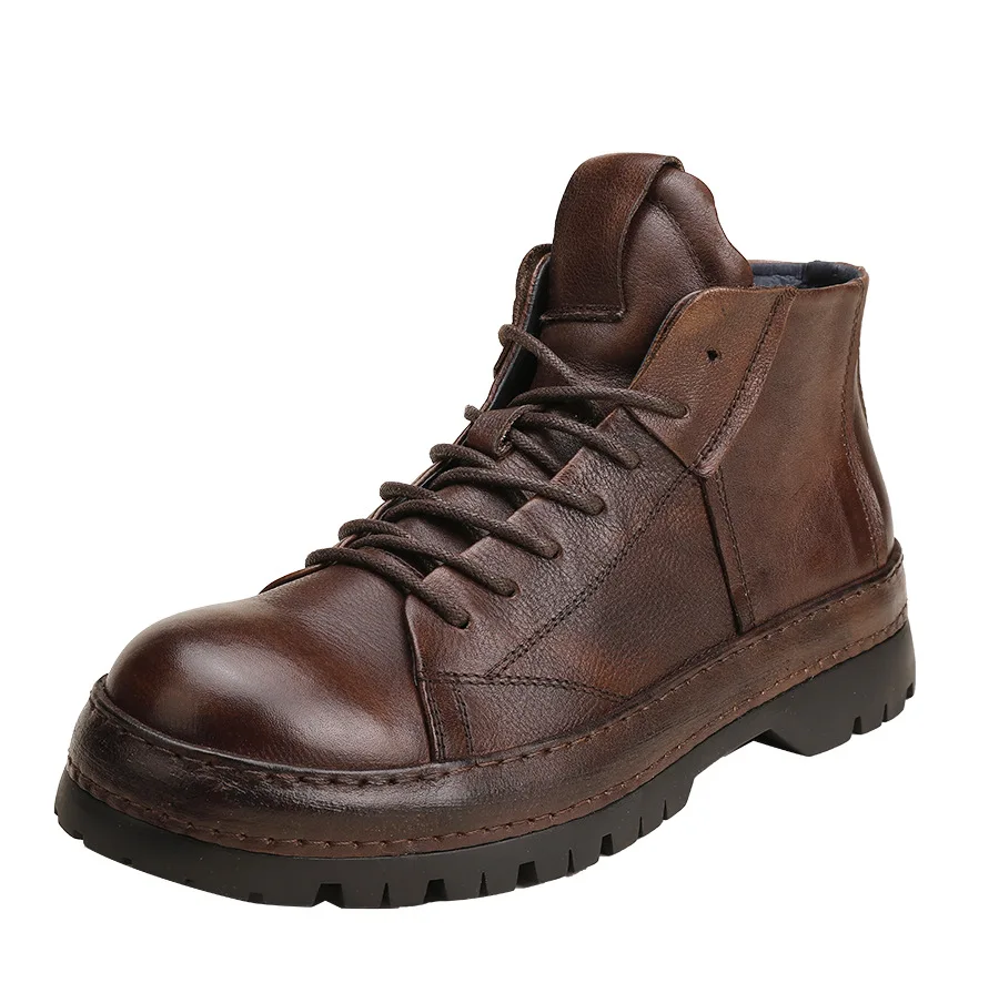 빈티지 영국 남성 앵클 부츠, 수제 캐주얼 비즈니스 가 - Men'S Shoes Brogues 리뷰 및 가격