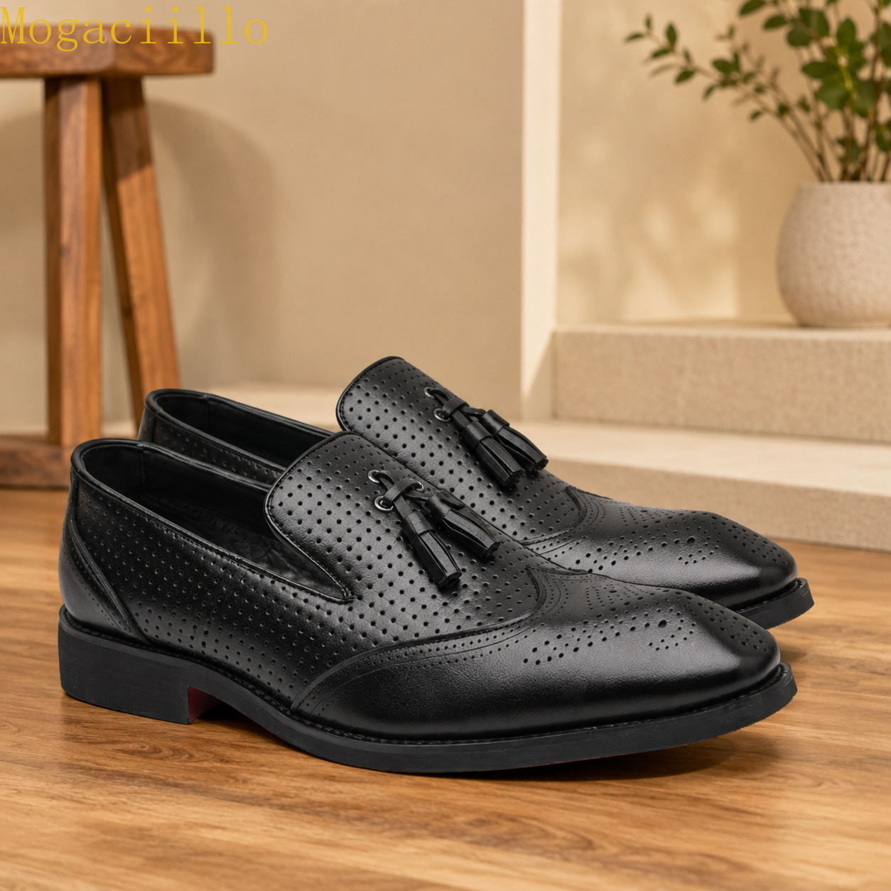 브랜드 옐로우 남성용 태슬 레드 솔 로퍼 대형 사이즈  - Men'S Shoes Brogues 리뷰 및 가격