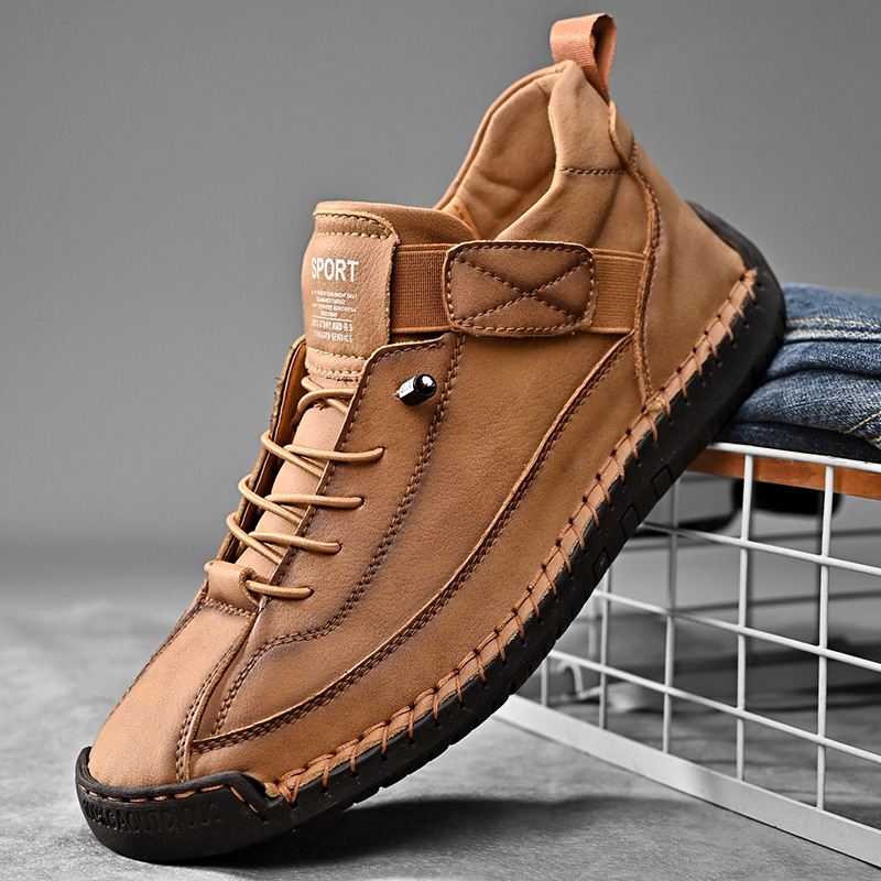 수제 가죽 남성 신발 캐주얼 슬립온 로퍼 통기성 가죽  - Men'S Shoes Size 43 In Us 리뷰 및 가격