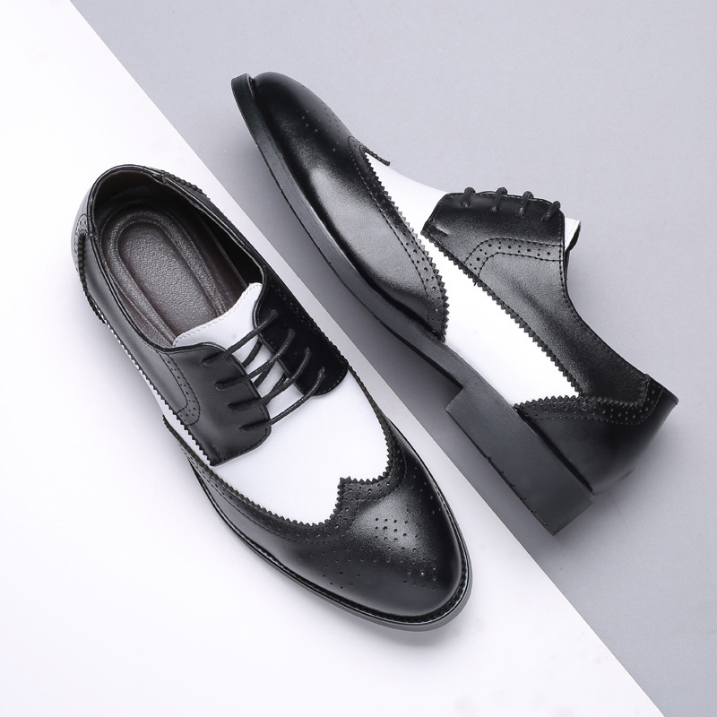 사계절 남성용 키높이 가죽 신발 남성 비즈니스 정장 캐 - Men Shoes Official 리뷰 및 가격