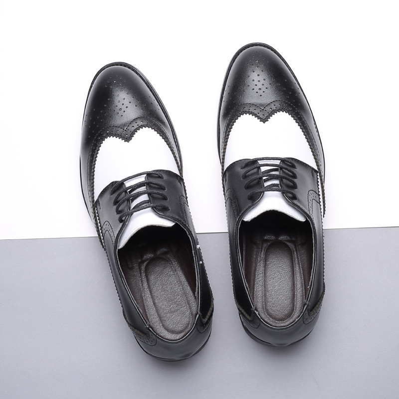 사계절 남성용 키높이 가죽 신발 남성 비즈니스 정장 캐 - Men Shoes Official 리뷰 및 가격