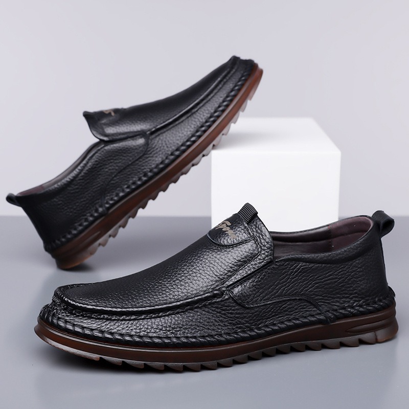 남성용 천연 가죽 신발 2026 봄 부드러운 밑창 미끄 - Men'S Shoes Size 43 In Us 리뷰 및 가격
