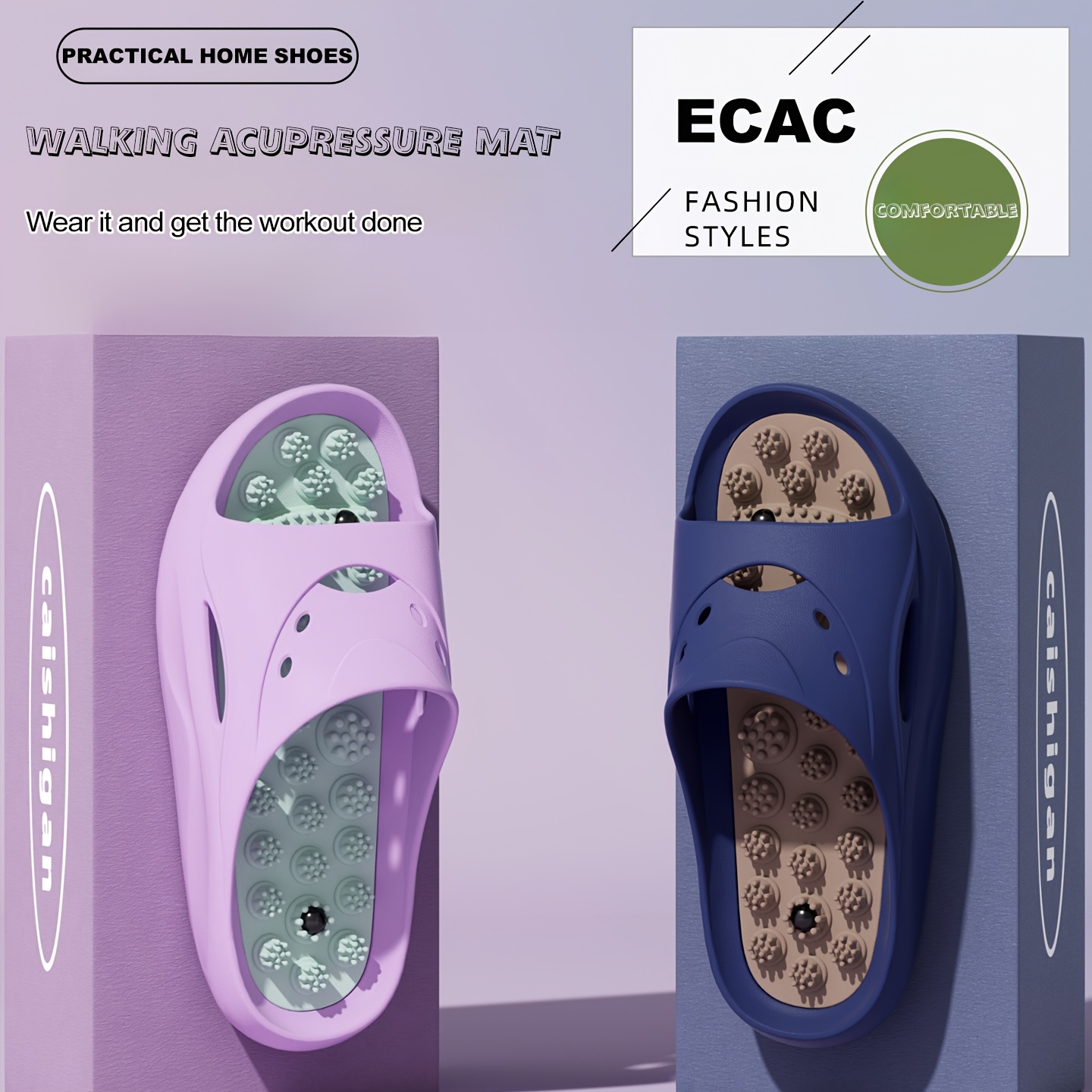여성 남성 EVA 마사지 슬리퍼 두꺼운 밑창 욕실 슬라 - Men Shoes Size To Women 리뷰 및 가격