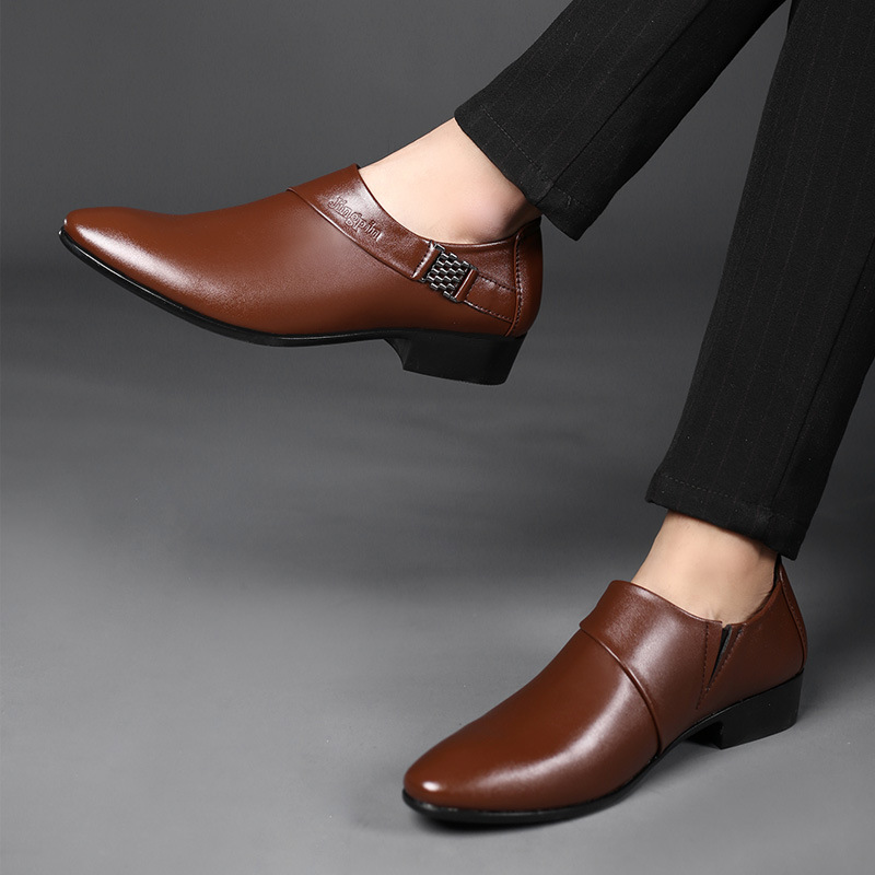 남성용 PU 가죽 신발, 정장 원피스 신발, 플러스 사 - Men Shoes Official 리뷰 및 가격
