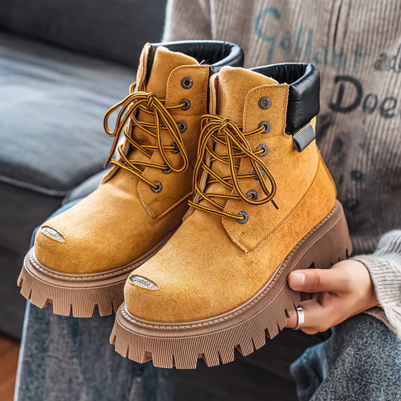 클래식 하이탑 부츠 아웃도어 가죽 남성 캐주얼 앵클 부 - Men'S Shoes Dq 리뷰 및 가격