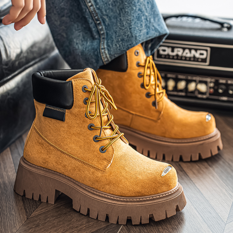 클래식 하이탑 부츠 아웃도어 가죽 남성 캐주얼 앵클 부 - Men'S Shoes Dq 리뷰 및 가격
