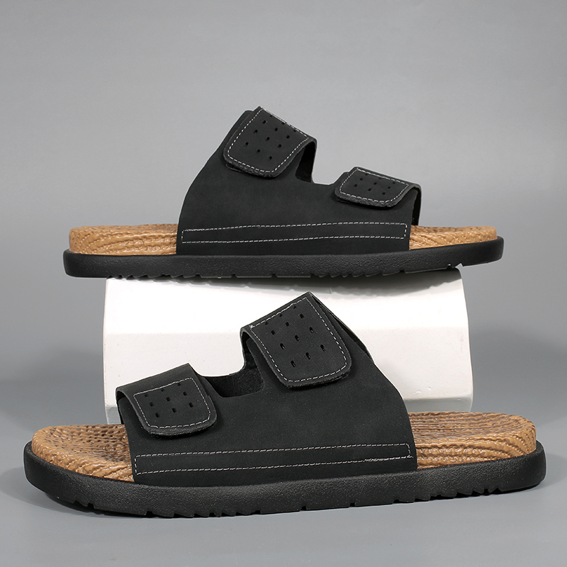 디자이너 남성 여름 샌들 천연 가죽 스포츠 슬리퍼 비치 - Men'S Shoes Drivers 리뷰 및 가격