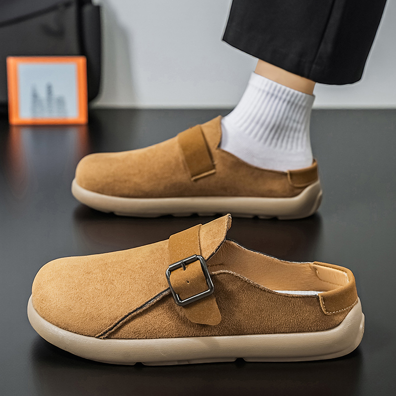 남성용 플랫폼 뮬, 앞이 막힌 슬립온 플랫 스니커즈,  - Men'S Shoes Drivers 리뷰 및 가격