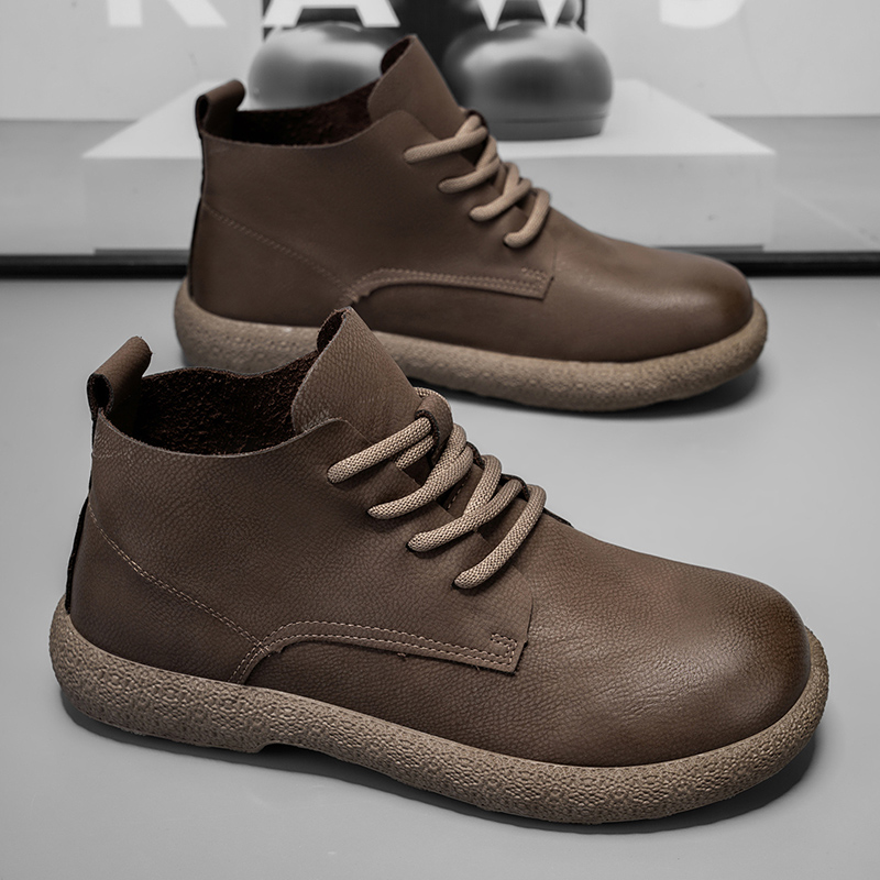 남성용 앵클 부츠 브라운 숏 부츠 럭셔리 신발 파일럿용 - Men'S Shoes Dq 리뷰 및 가격