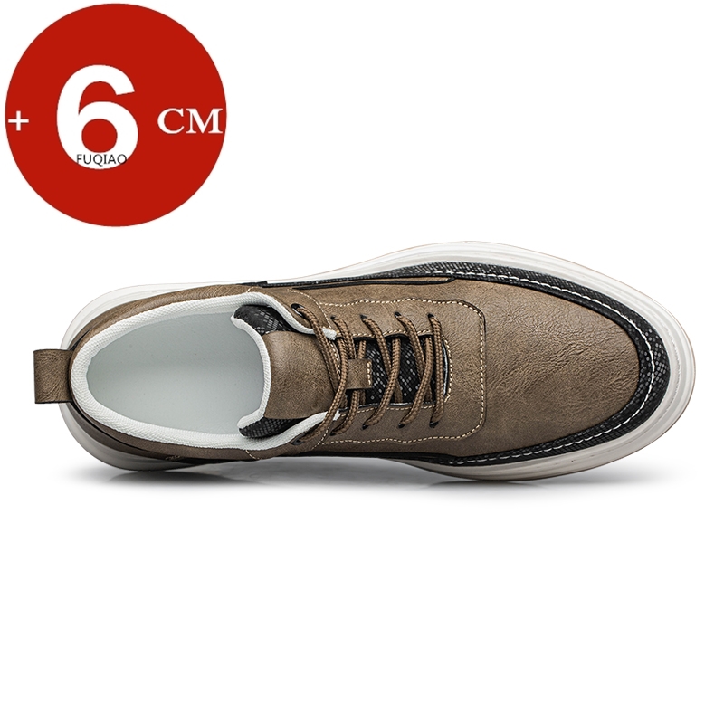 남성용 키높이 운동화, 6CM 깔창 내장, 캐주얼 가죽 - Men'S Shoes Height Increase 리뷰 및 가격