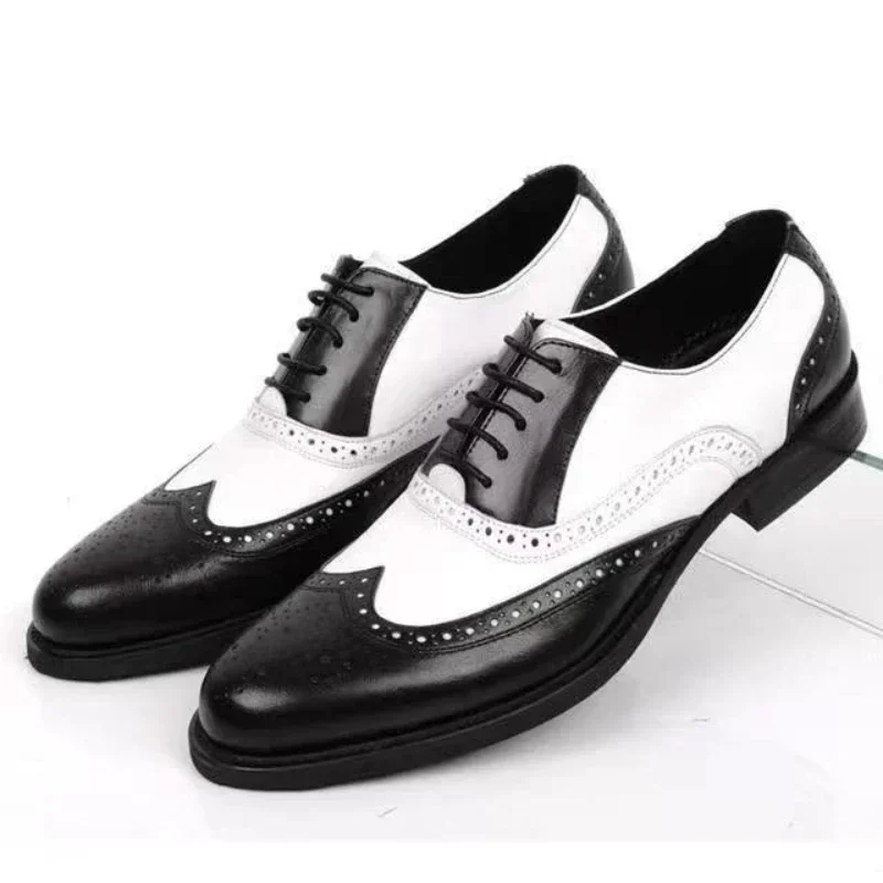혼합 색상 남성 정장 신발 레트로 남성 가죽 신발 비즈 - Men Shoes Official 리뷰 및 가격