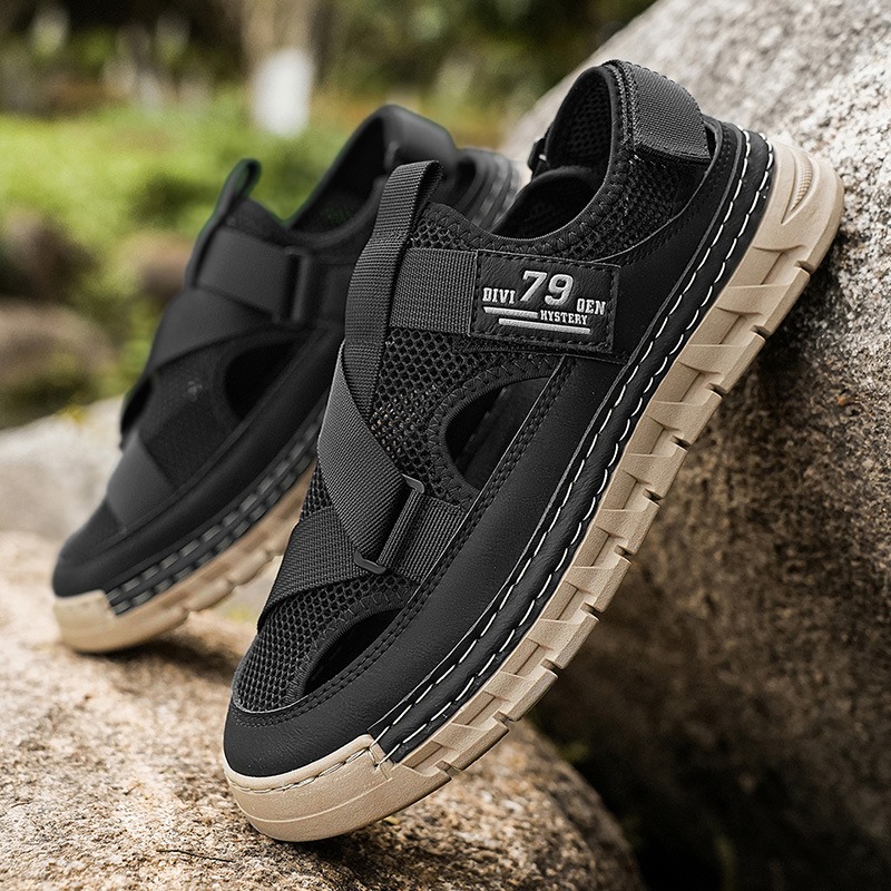 남성 샌들 여름 메쉬 통기성 속이 빈 샌들 패션 야외  - Sandal Sport Outdoor 리뷰 및 가격