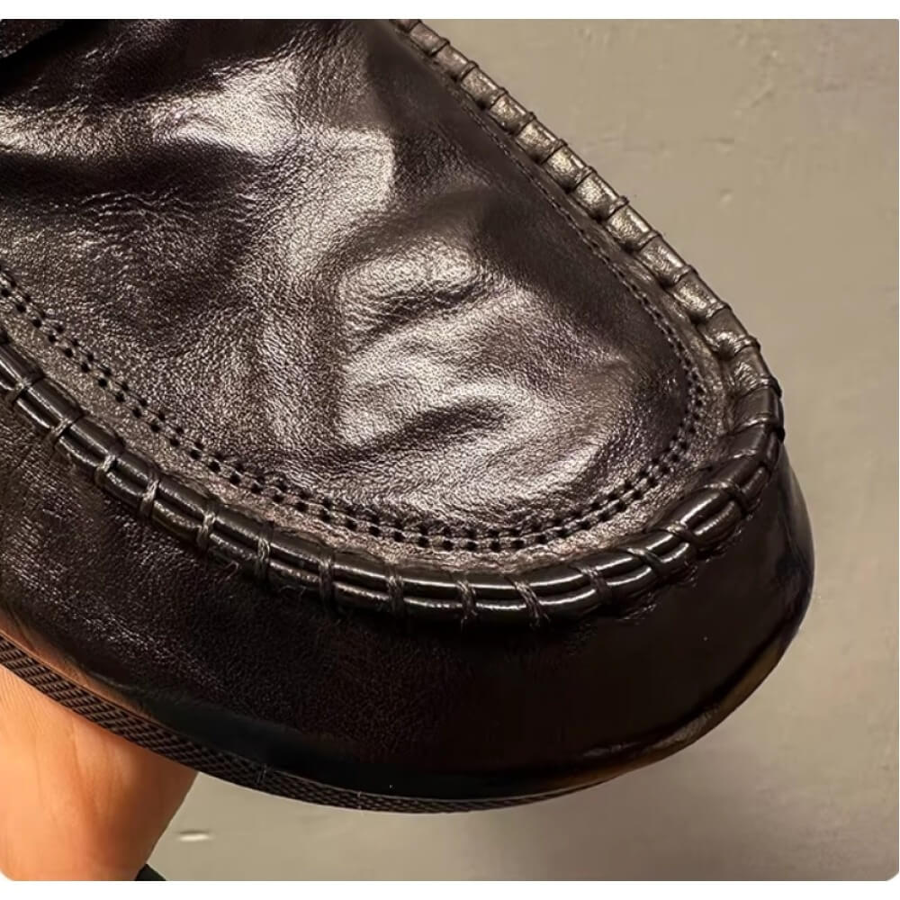 수제 블랙 가죽 드라이버 로퍼 – 부드러운 착용감, 다 - Men'S Shoes Drivers 리뷰 및 가격
