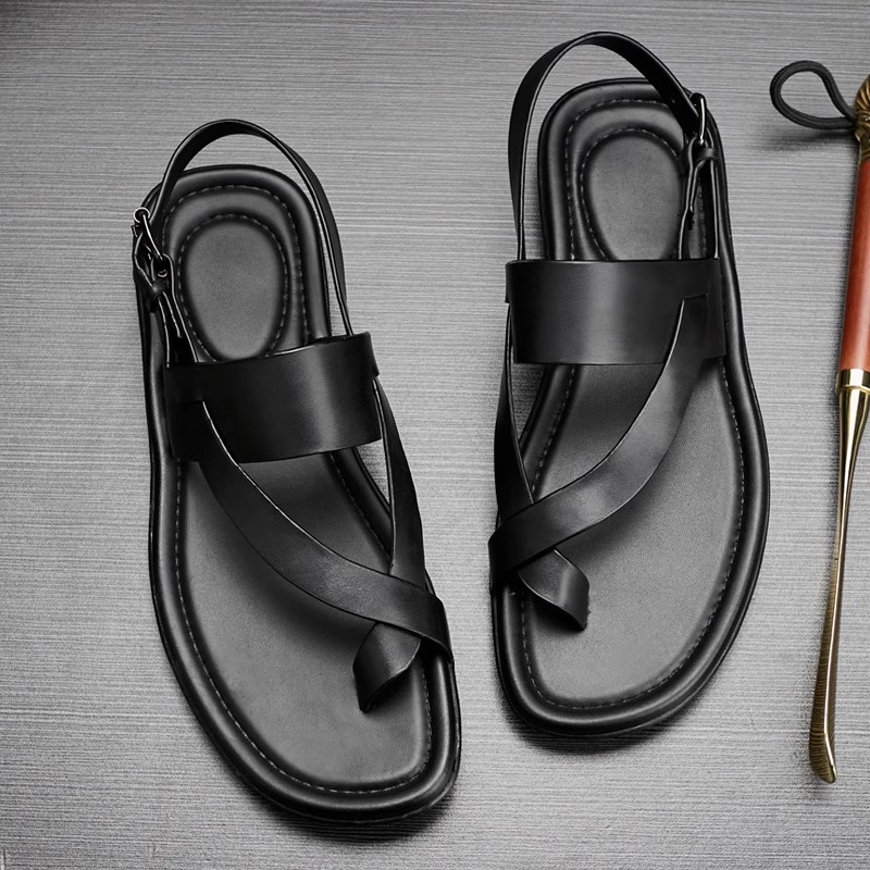 정품 가죽 남성 샌들 럭셔리 수제 품질 편안한 2026 - Men'S Shoes Size 43 In Us 리뷰 및 가격