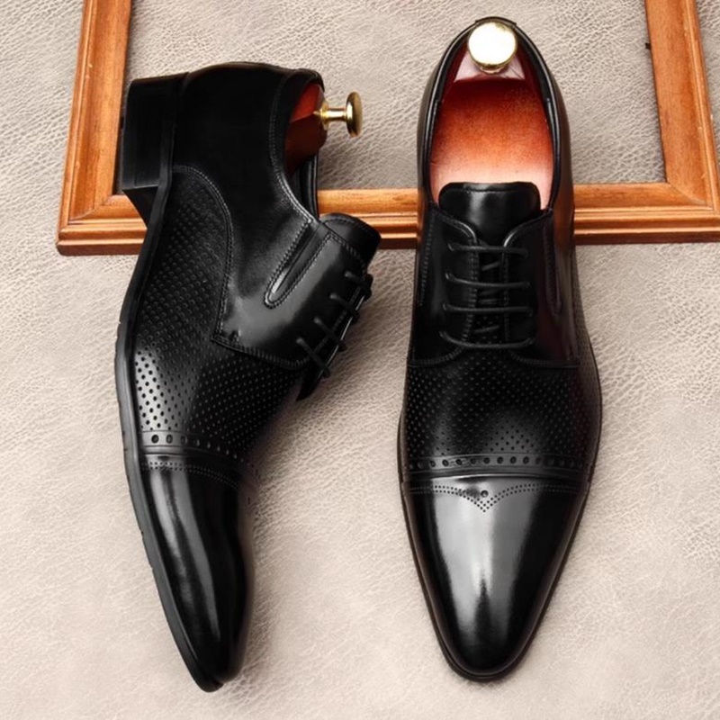비즈니스 정장 가죽 구두 남성용 천연 가죽 삼중 조각  - Men'S Shoes Size 43 In Us 리뷰 및 가격