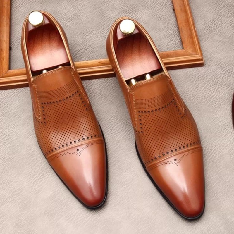 비즈니스 정장 가죽 구두 남성용 천연 가죽 삼중 조각  - Men'S Shoes Size 43 In Us 리뷰 및 가격
