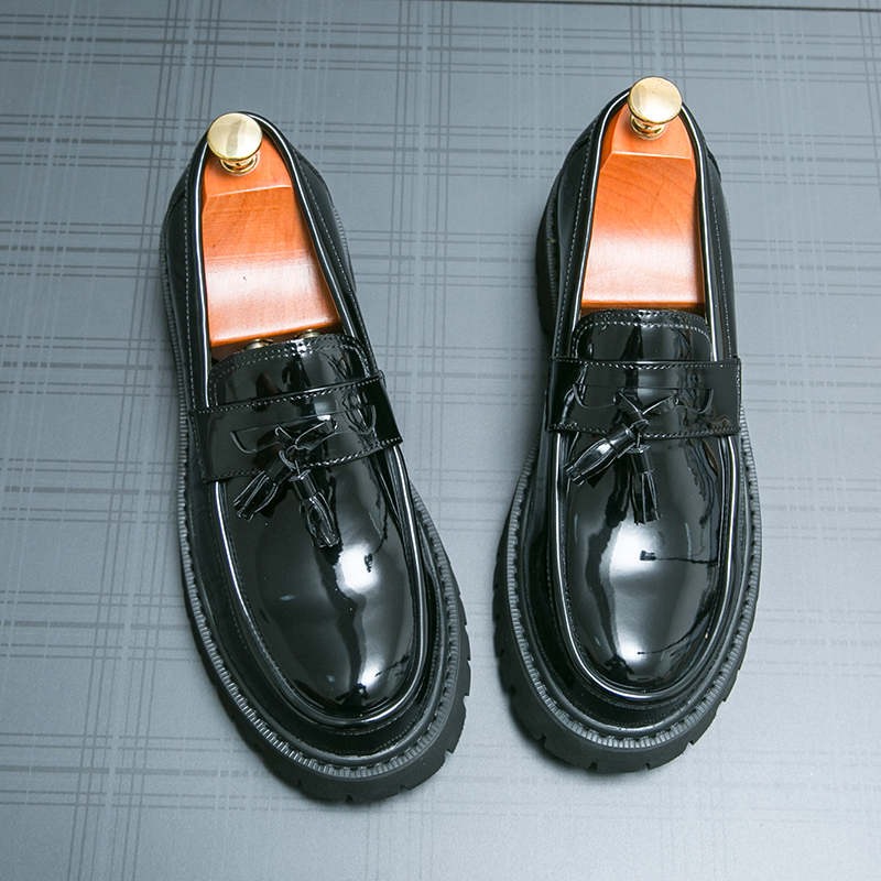 새로운 플랫폼 신발 로퍼 신발 남성 두꺼운 밑창 결혼식 - Men Shoes Prada 리뷰 및 가격