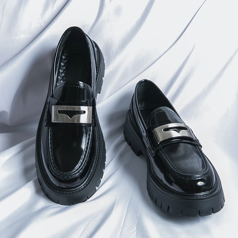플랫폼 새로운 남성 드레스 가죽 신발 높은 클래식 편안 - Men Shoes Prada 리뷰 및 가격
